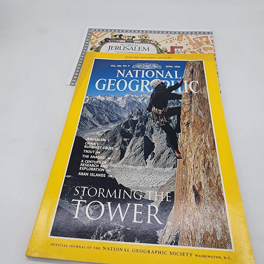 National Geographic Magazine ‎ April 1996 With Insert